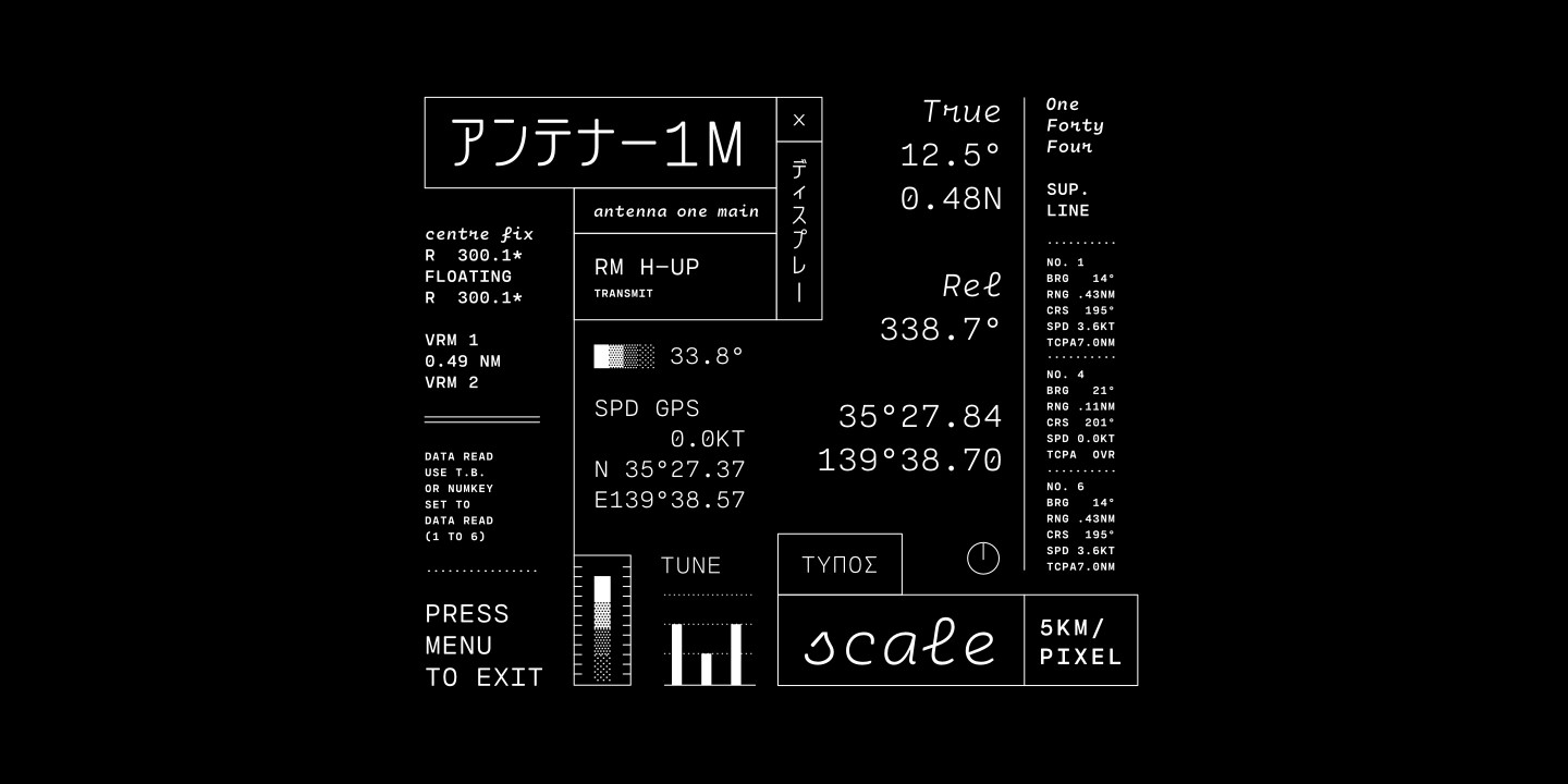 Przykład czcionki Cartograph CF Heavy Italic